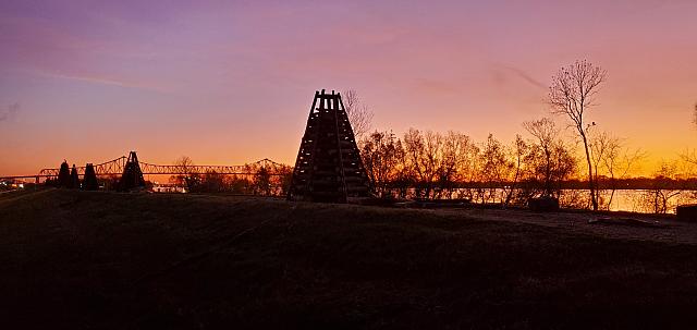 bonfires silhouette 2