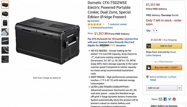 Dometic 12v fridge