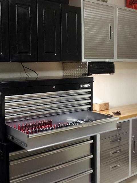 tool box and workbench