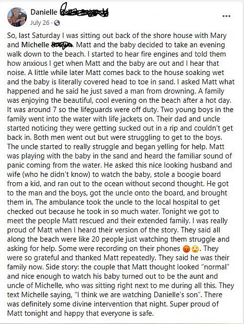 danielle fb rescue