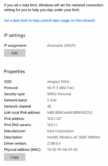 ip settings