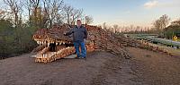 beo with gator bonfire