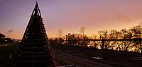 bonfire silhouette