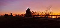bonfires silhouette 2