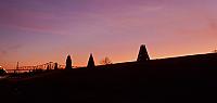 bonfires silhouette
